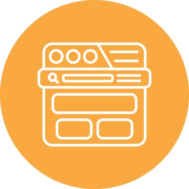 seo modern simgesinin vektör illüstrasyonu