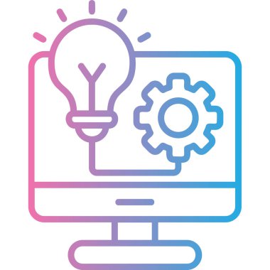 fikir web simgesi vektör illüstrasyonu