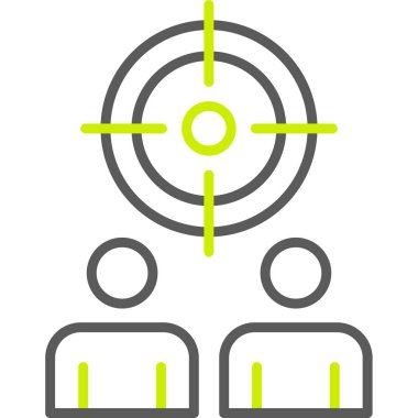 Hedef simgenin vektör illüstrasyonu