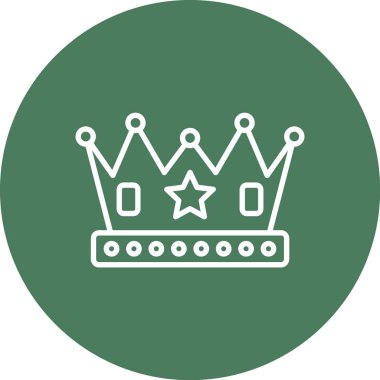 Kolayca düzenleyebilen veya düzenleyebilen Crown Vektör simgesi