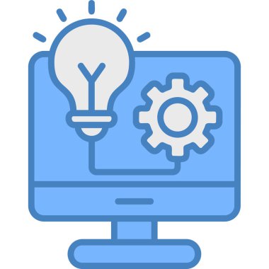 Bilgisayar monitörü. Basit resimleme