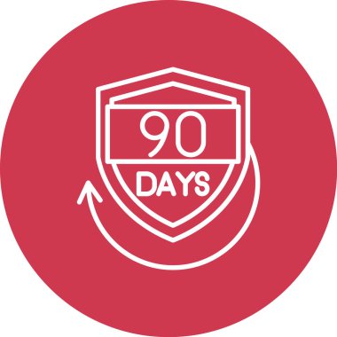 909 - daire içinde vektör çizgisi simgesine git