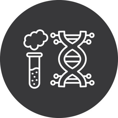 DNA molekülü vektör resimleme tasarımı