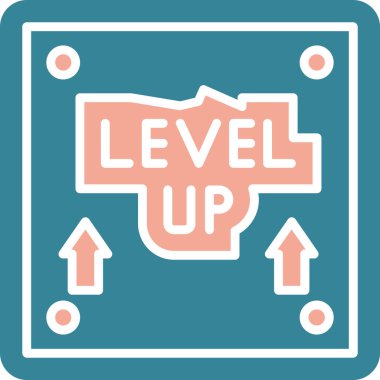 seviye modern simge, vektör illüstrasyonu