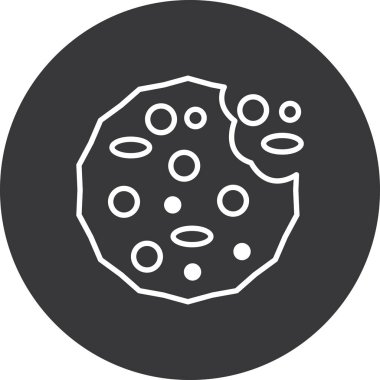 yiyecek ve içecek satırı vektör simgesi.