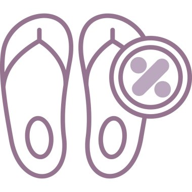 Bir terlik simgesinin vektör çizimi