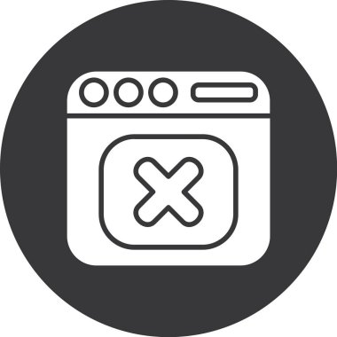 Modern b 'nin vektör çizimi fırın simgesinden yoksun