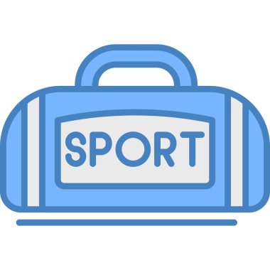 spor ve eğlence çizgisi renkli vektör simgesi.