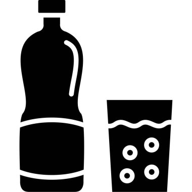 şişe simgesi, vektör illüstrasyonu