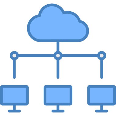bulut veri ağı simgesi