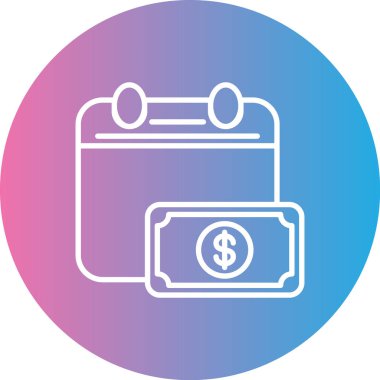 Para çantasını vektör simgesi