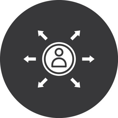 Modern b 'nin vektör illüstrasyonu insanların ikonundan yoksun