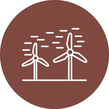 Bir enerji santrali simgesinin vektör illüstrasyonu