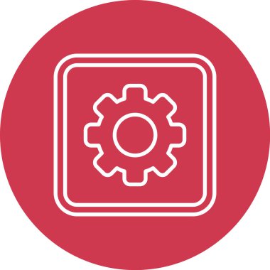 trend biçimi arkaplanındaki dişli simgesi