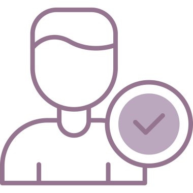 avatar. Web simgesi basit illüstrasyon