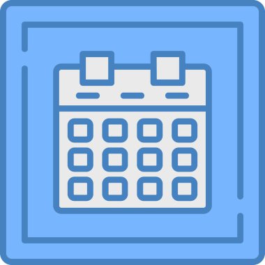 Takvim. Web simgesi basit illüstrasyon