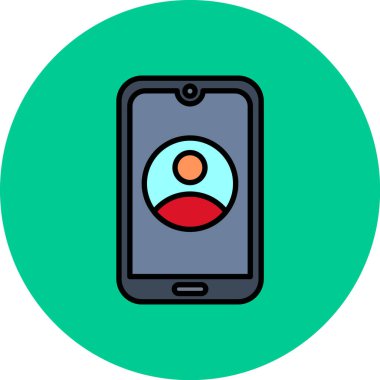 Akıllı telefon simgesinin vektör illüstrasyonu