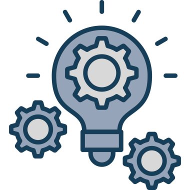 iş fikri simgesi vektör illüstrasyonu