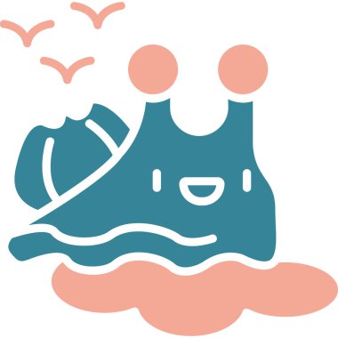 Balık. Web simgesi basit illüstrasyon