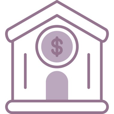 Banka oluşturma vektör simgesi