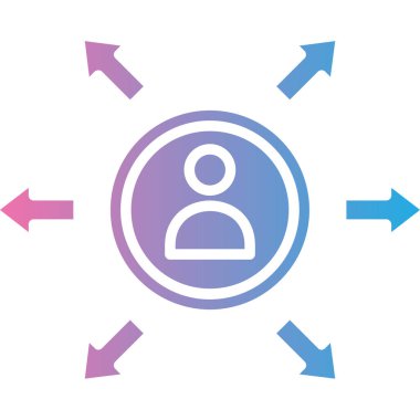 Sosyal medya vektör illüstrasyonuna sahip eşsiz erkek kullanıcı