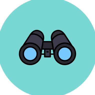 dürbün simgesi vektör illüstrasyonu