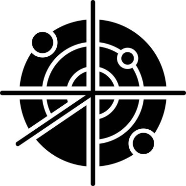 hedef simge, vektör illüstrasyonu