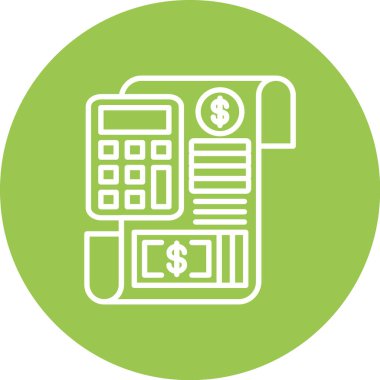 İş ve finans simgesinin vektör illüstrasyonu