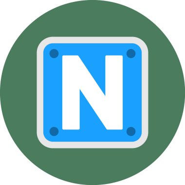 Web için bir işaretin vektör illüstrasyonu