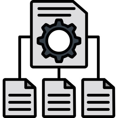 Belge. Web simgesi basit illüstrasyon