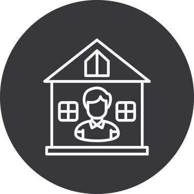 Ev simgesi vektör illüstrasyonu