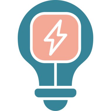 Elektrik ampulü. Web simgesi