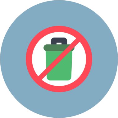 Çöp kutusu vektör illüstrasyonuName