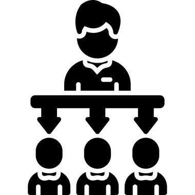 Lider. Web simgesi basit illüstrasyon