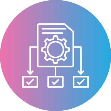 Belge simgesinin vektör illüstrasyonu