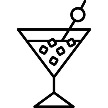 Kokteyl içeceği web simgesi