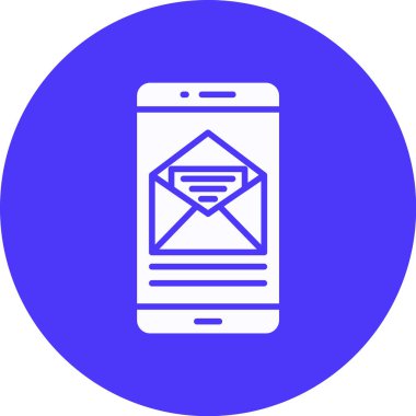 Zarf simgesinin vektör illüstrasyonu