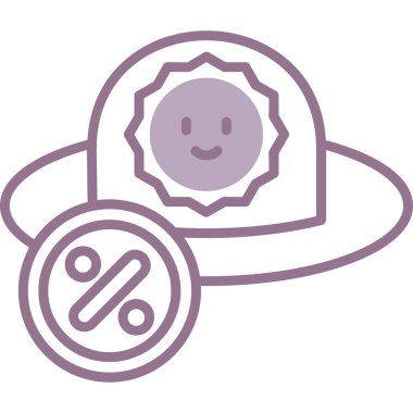 bebek şapkası, web simgesi vektör illüstrasyonu