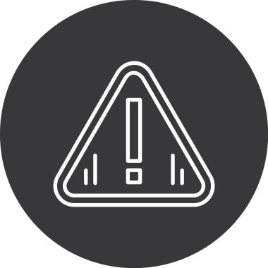 Uyarı vektör satırı simgesi