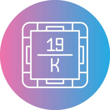 Modern bir simgenin vektör illüstrasyonu