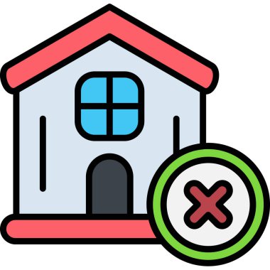 ev simgesi vektör illüstrasyonu