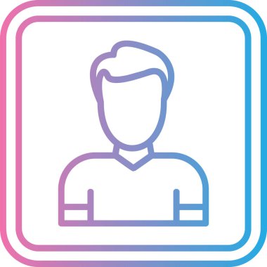 İnsan simgesinin vektör illüstrasyonu