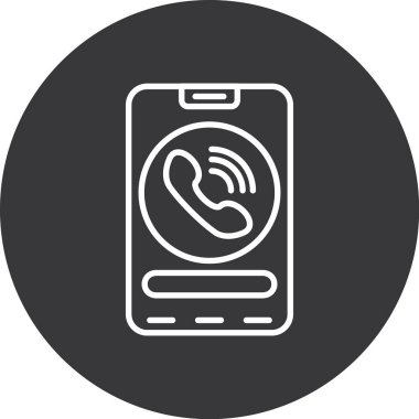 telefon simgesi, vektör illüstrasyonu