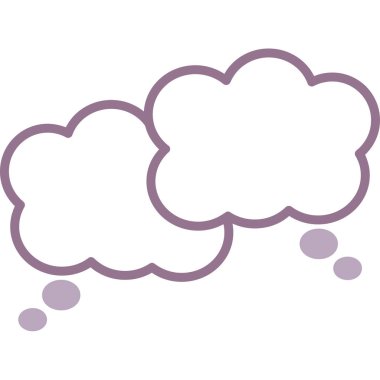 konuşma balonu simge vektör illüstrasyon izole