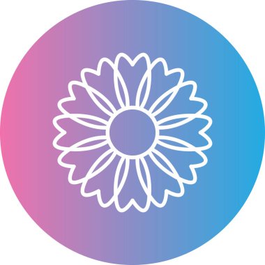 çiçek simgesi vektör illüstrasyonu