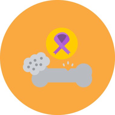 Kanser. Web simgesi basit illüstrasyon