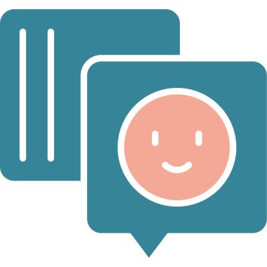 Müşteri servisi renkli simge, vektör illüstrasyonu