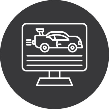 bilgisayar ve internet simgesi, vektör illüstrasyonu