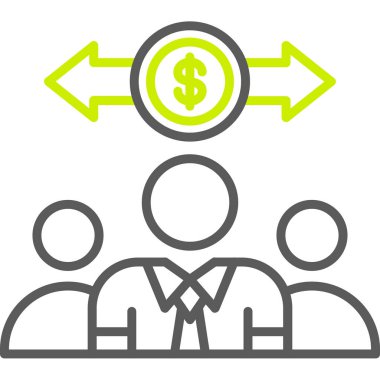 finansal değişim vektör simgesi