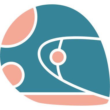 Miğfer. Web simgesi basit illüstrasyon